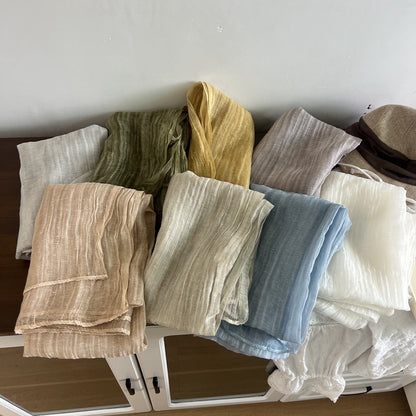 Solid Color Rayon Scarf For Women In Yellow, Perfect For Spring And Summer