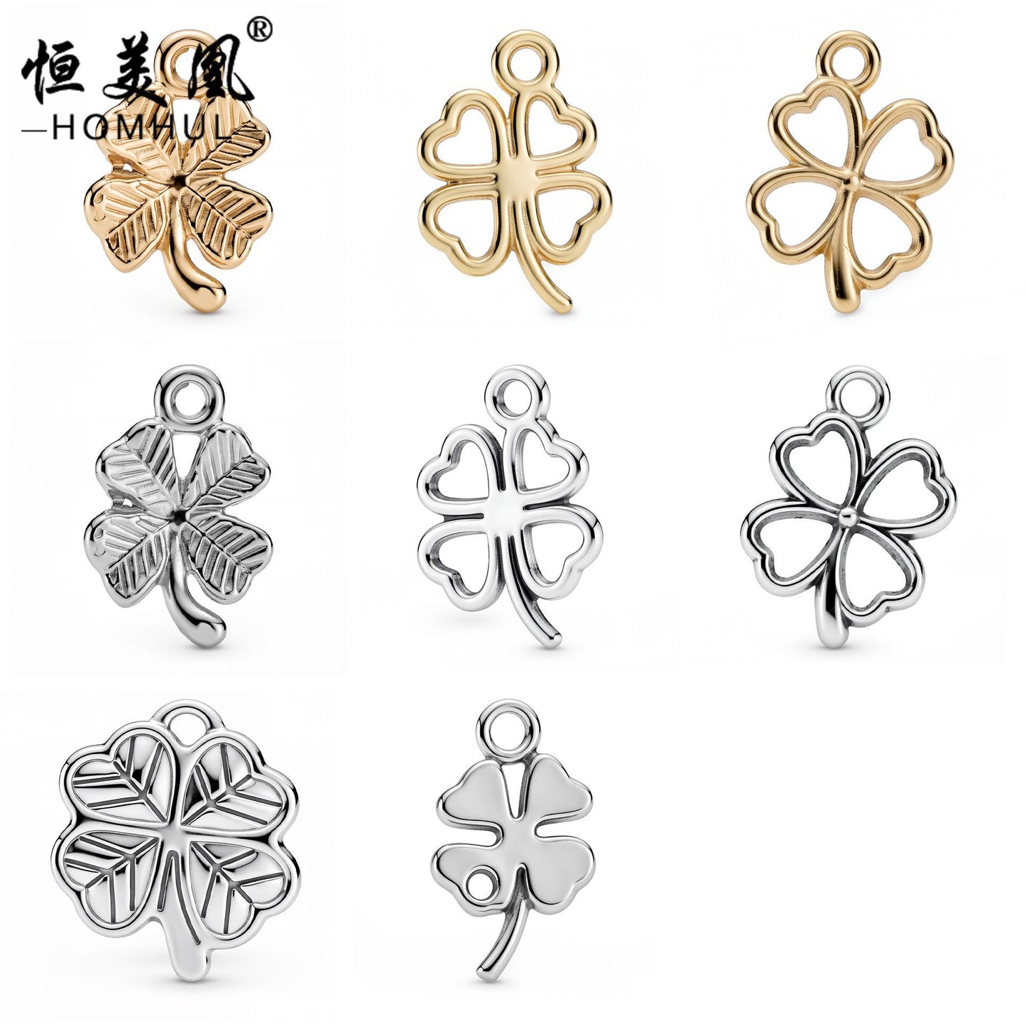 Lucky Heart Alloy Pendant Featuring Electroplated Craftsmanship In Retro Style Jewelry Accessories