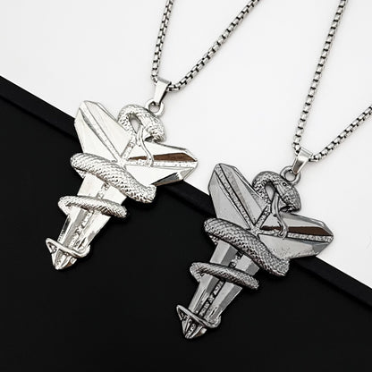 Hip-Hop Style Cross Pendant For Men, Zinc Alloy Material With Asymmetrical Craftsmanship