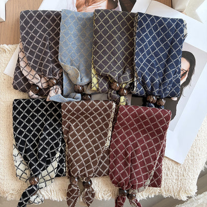 Women’s Knit Lattice Scarf For Autumn And Winter