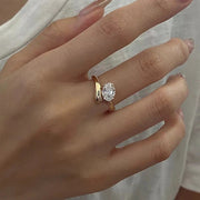 Pigeon Egg Ring Silver