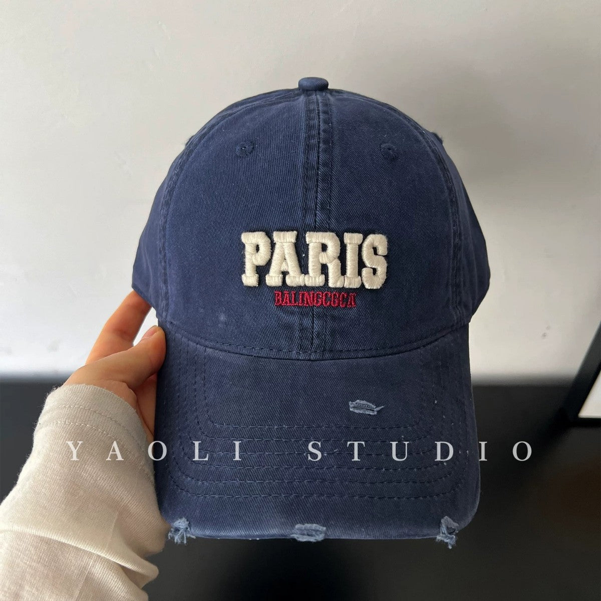 Vintage Style Unisex Baseball Cap With Curved Brim Featuring UV Protection, Cotton Material And Embroidery Craft