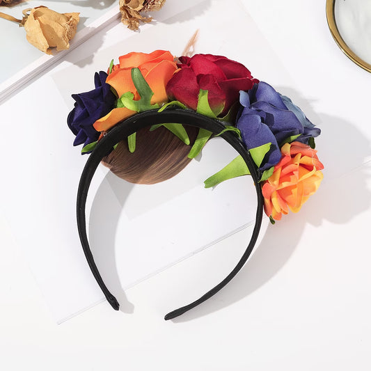Sweet Rose Hair Band For Women In Resin, Perfect Hair Accessory For Summer