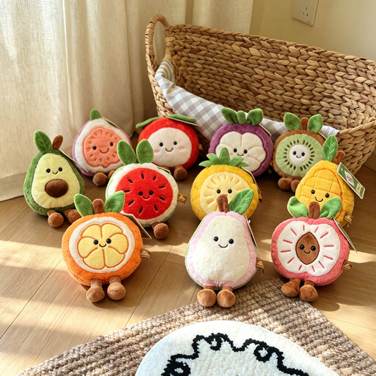 Cute Fruit Stuffed Animal Plush Toy Made Of Soft Synthetic Fibre, Perfect Birthday Gift