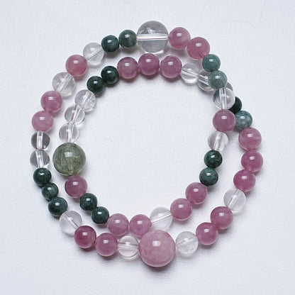 Women’s Crystal Bracelet Featuring White Crystal Inlay, Available In Elegant Purple