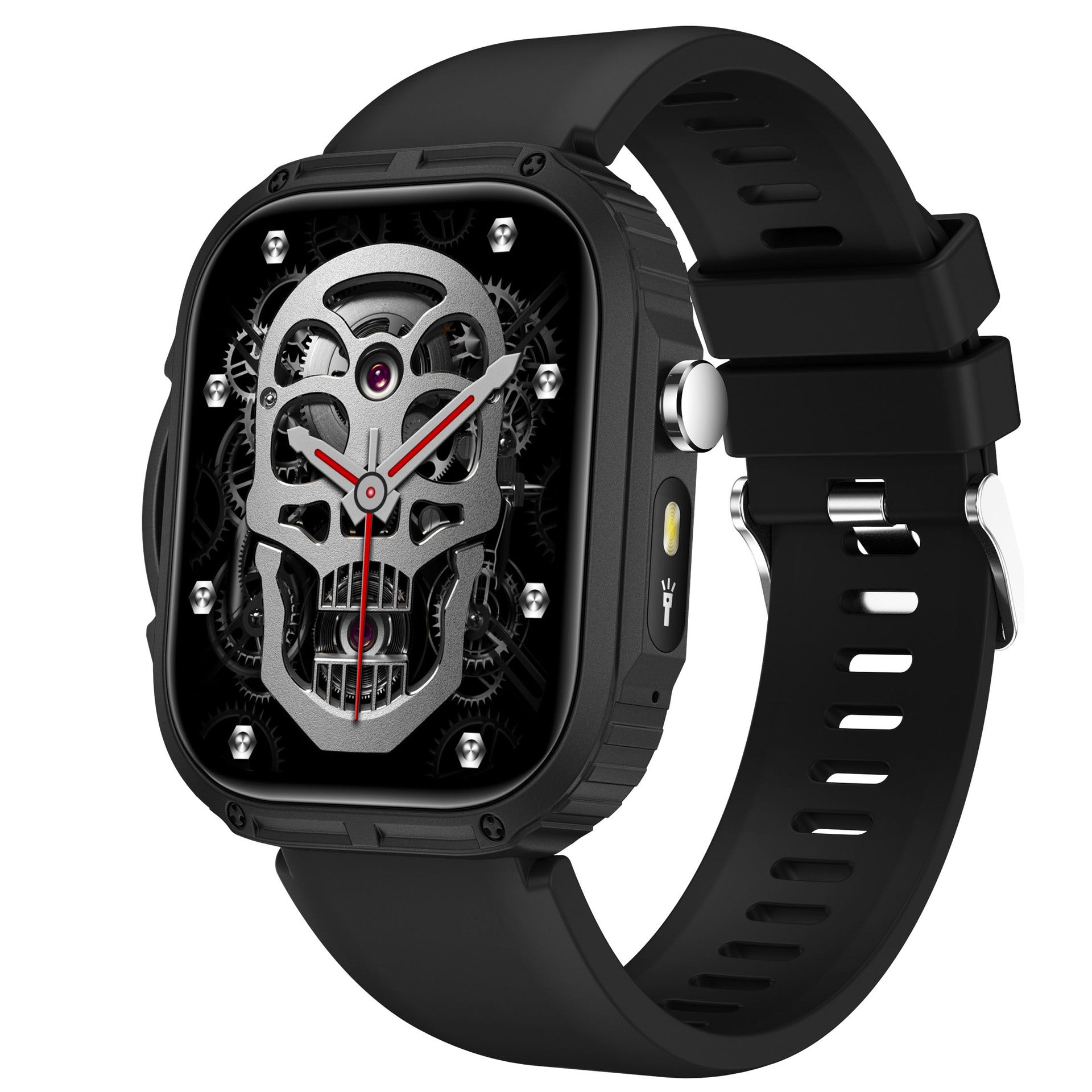 Women’s Round Dial Smart Watch With Silica Gel Strap And Ordinary Glass Mirror Featuring Bluetooth Calling