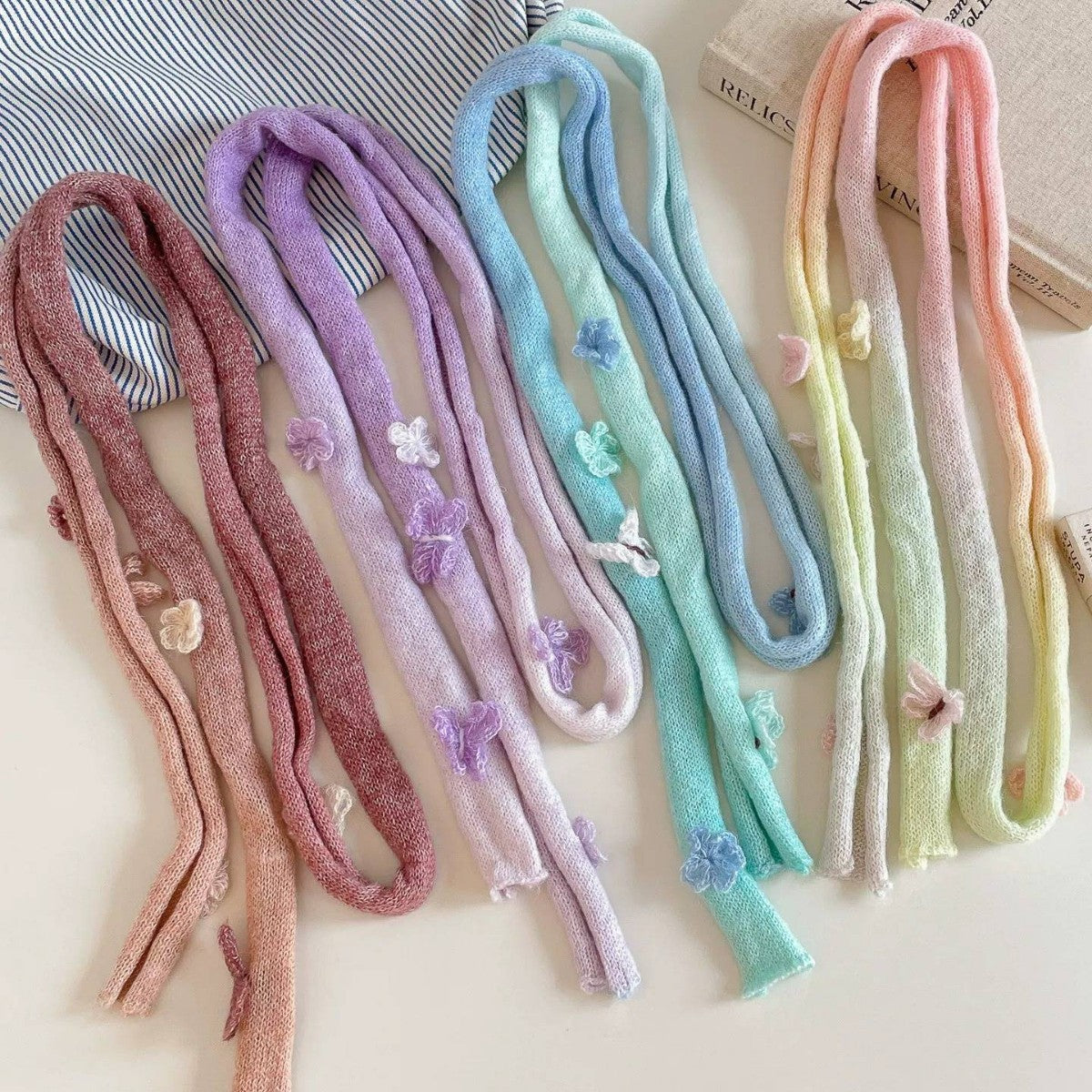 Ombre Twilly Scarf For Women In Polyester, Perfect For Autumn And Winter Accessories