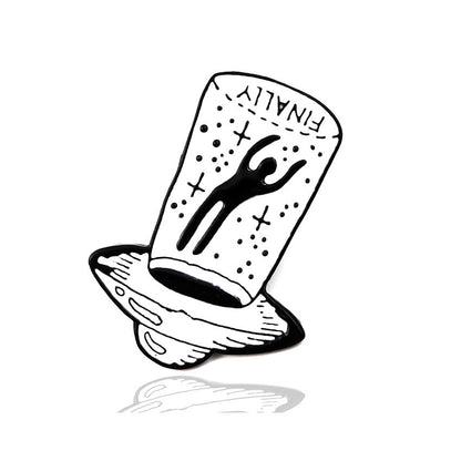 Alien Pin Made Of Alloy Featuring Enamel Craftwork