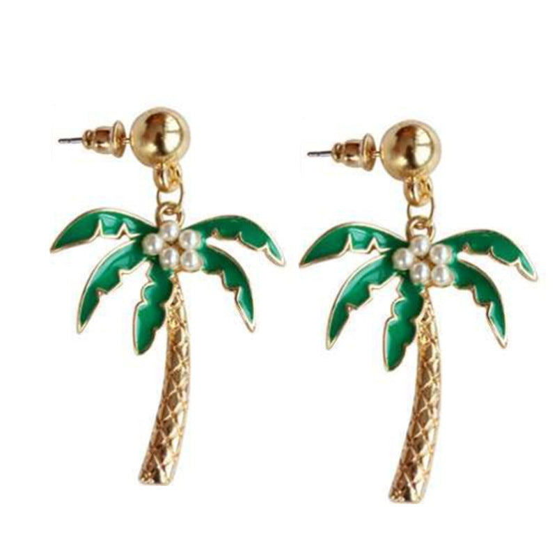 Pineapple Stud Earrings In Alloy Featuring Electroplated Finish With Alloy Ear Pins
