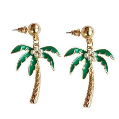 Pineapple Stud Earrings In Alloy Featuring Electroplated Finish With Alloy Ear Pins