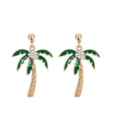 Pineapple Stud Earrings In Alloy Featuring Electroplated Finish With Alloy Ear Pins