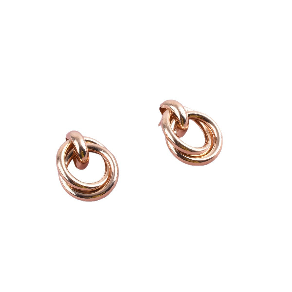 Geometric Simple Style Unisex Earrings In Zinc Alloy With Electroplated Finish And 304 Stainless Steel Ear Pins