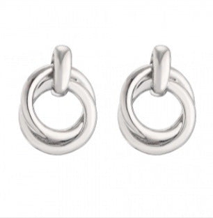 Geometric Simple Style Unisex Earrings In Zinc Alloy With Electroplated Finish And 304 Stainless Steel Ear Pins