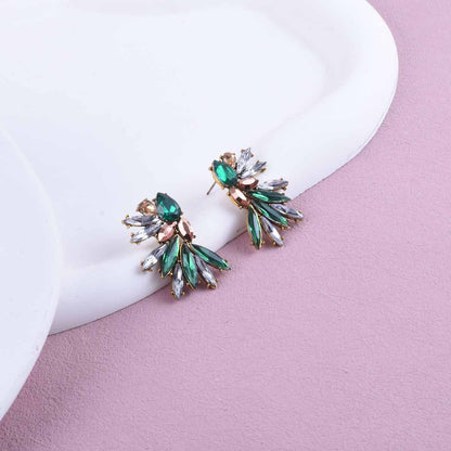 Simple Style Flowers Earrings For Unisex, Zinc Alloy With Electroplated Finish And 925 Sterling Silver Ear Pins