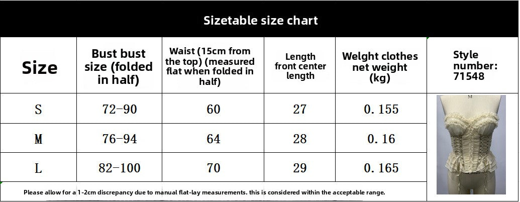 Sexy Polyester Printing Tube Bra With Ruffles And Tie Closure, Stylish Small Vest Camisole