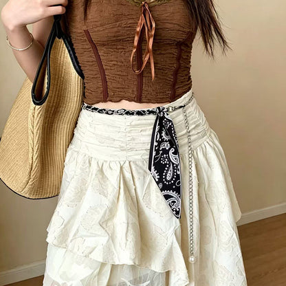 Ethnic Style Women's Tassel Waist Chain In Alloy With Braid Surface Finish