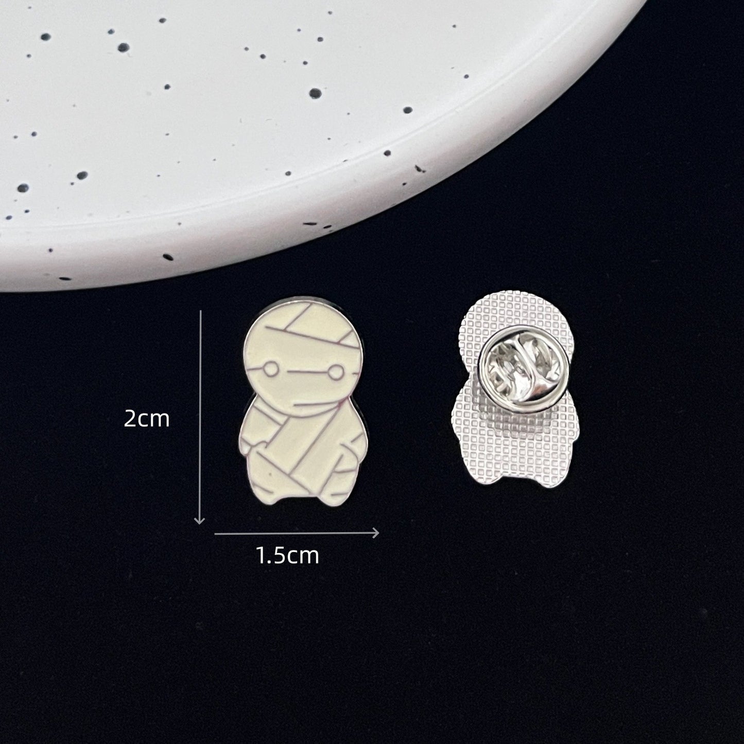 Cartoon Character Pin Made Of Zinc Alloy With Electroplated Finish, Perfect For Halloween
