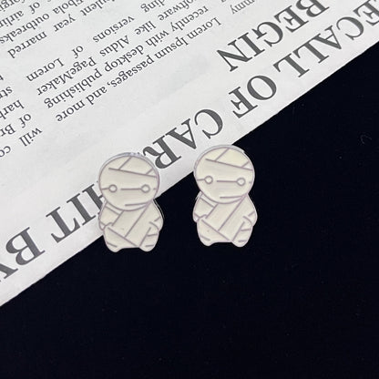 Cartoon Character Pin Made Of Zinc Alloy With Electroplated Finish, Perfect For Halloween