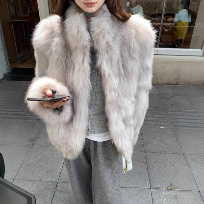 British Style Solid Color Coat With Hidden Buckle Placket, Standing Collar, Warm Polyester Fabric Outerwear