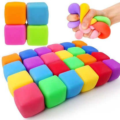 Square Squishy Toy Made Of Soft TPR Material, Perfect Stress Relief Toy