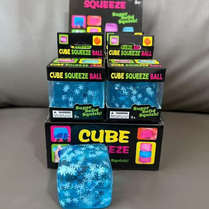 Ice Cube Squishy Toy Made Of Soft TPR Material, Perfect Stress Relief Toy