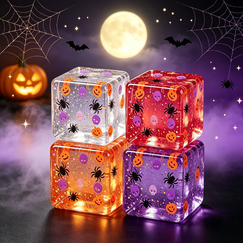 Halloween Pumpkin Squishy Toy Made Of Soft TPR Material, Available In Red For Stress Relief
