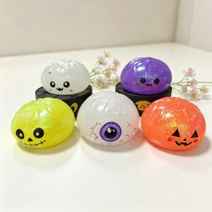 Halloween Pumpkin Squishy Toy Made Of Soft TPR Material, Available In Vibrant Colour, Perfect Slow Rebound Toy
