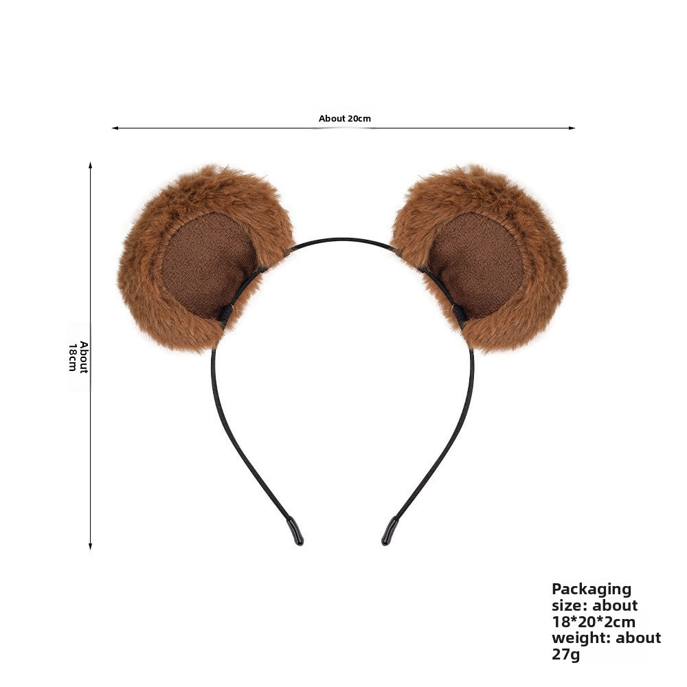 Little Bear Sweet Spa Headband For Kid's, Cloth Material, Blue, Perfect For Summer