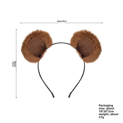 Little Bear Sweet Spa Headband For Kid's, Cloth Material, Blue, Perfect For Summer