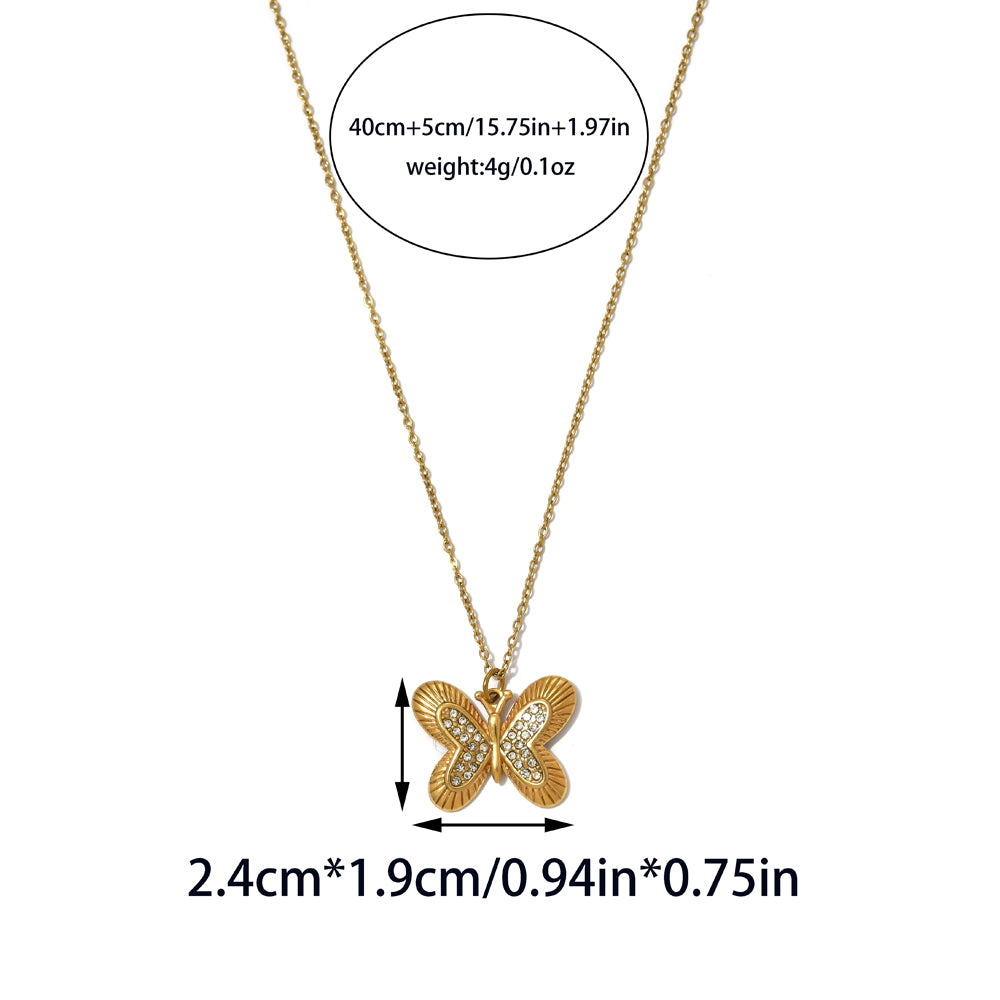 Three-dimensional Starfish Necklace For Women With 18K Real Gold Plated 304 Stainless Steel And PVD Coated Cable Chain