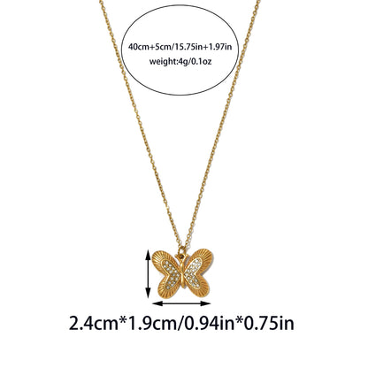 Three-dimensional Starfish Necklace For Women With 18K Real Gold Plated 304 Stainless Steel And PVD Coated Cable Chain
