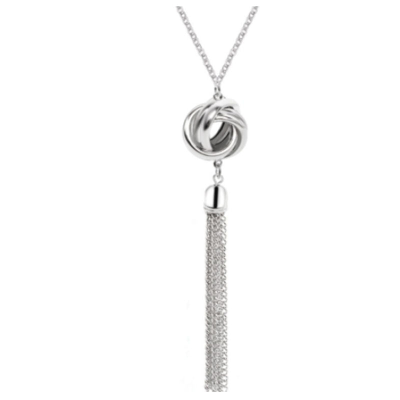 Tassel Necklace With Zinc Alloy Chain And Alloy Pendant In Ethnic Style For Unisex