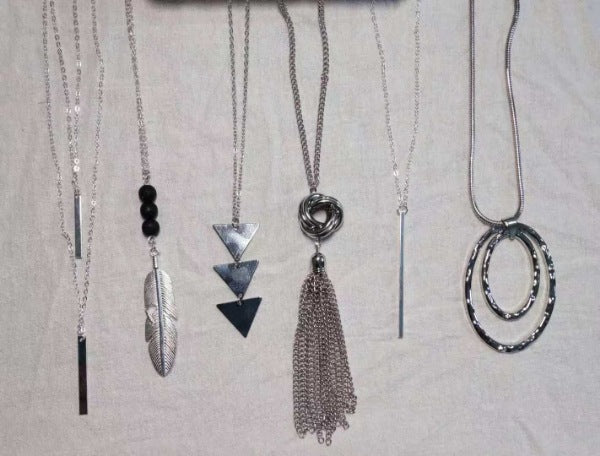 Tassel Necklace With Zinc Alloy Chain And Alloy Pendant In Ethnic Style For Unisex