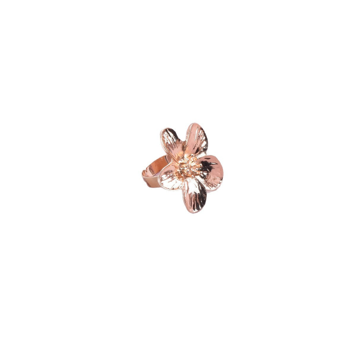 Retro Gold Alloy Flowers Ring For Women Featuring Elegant Floral Design