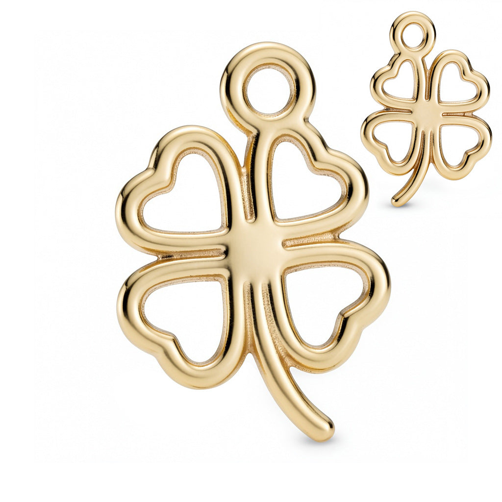 Lucky Heart Alloy Pendant Featuring Electroplated Craftsmanship In Retro Style Jewelry Accessories