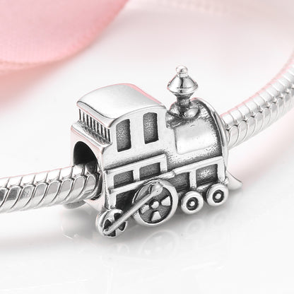 Motorcycle Pendant In 925 Sterling Silver With Electroplated 14K Real Gold Plating And Synthetic Zircon Inlay, 1 Piece
