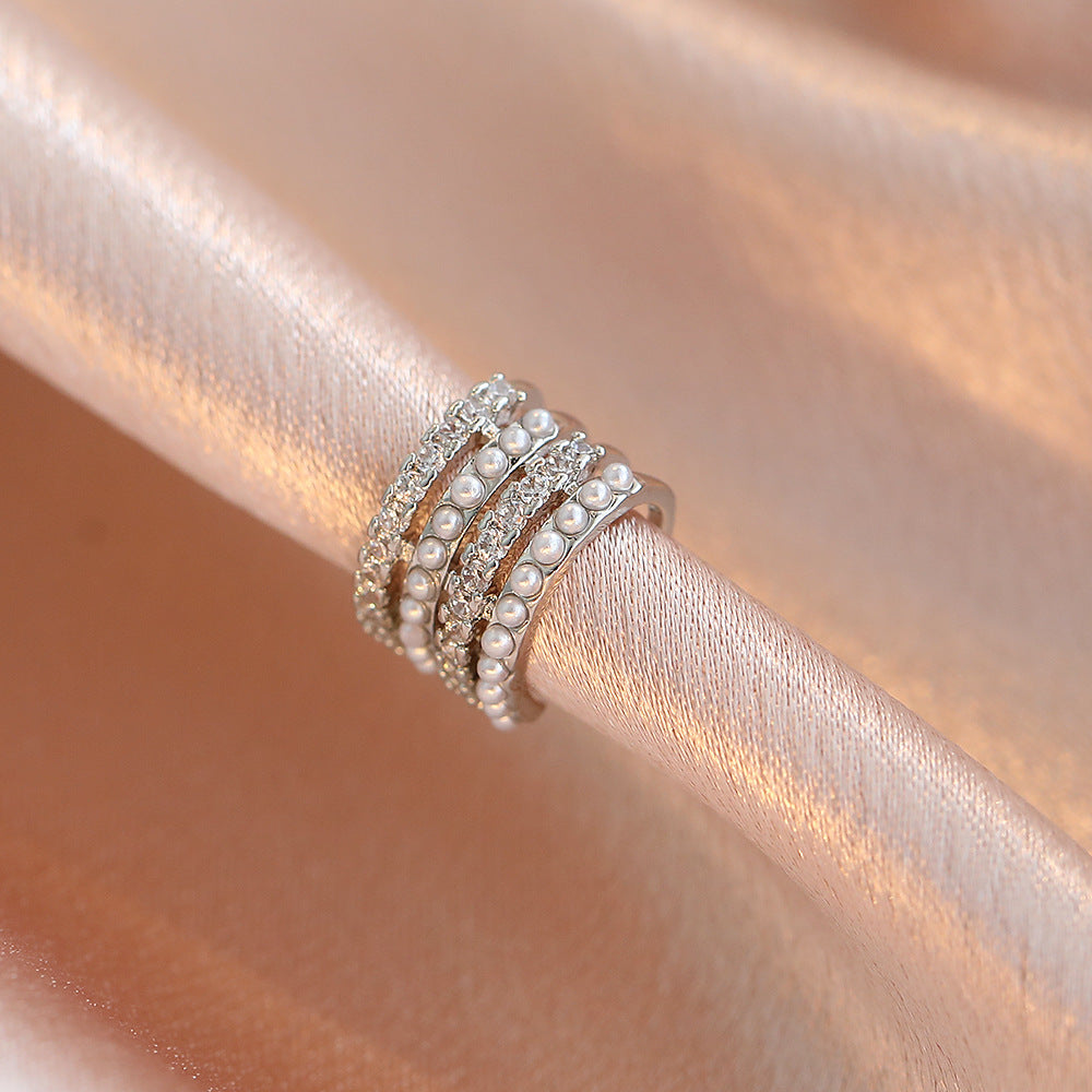 Sweet C Shape Clip Earrings For Women In KC Golden Plated Copper With Zircon Inlay And Bezel Setting