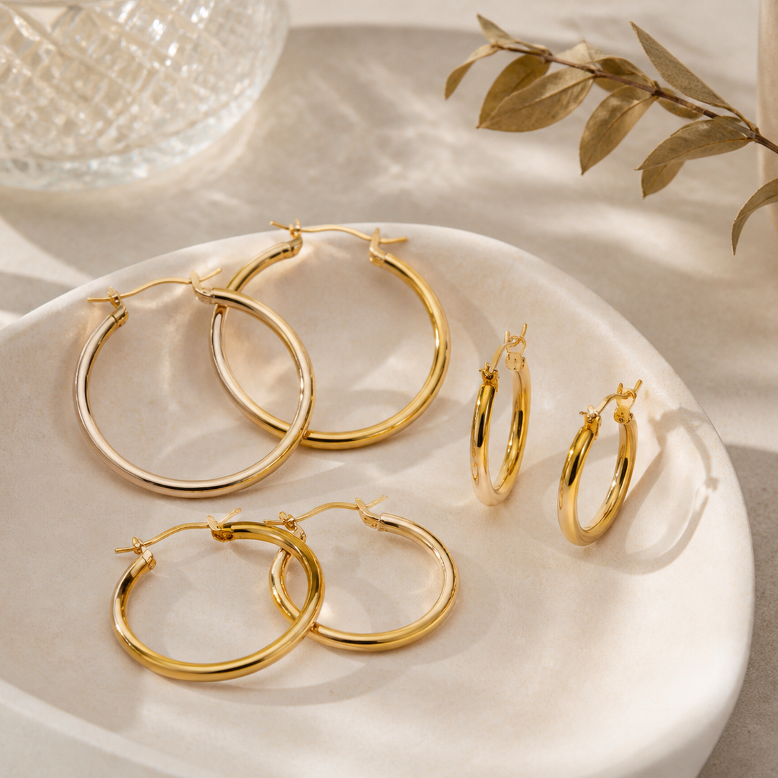 Irregular Novelty Earrings For Unisex, Crafted From 316 Stainless Steel With Surgical Steel And Electroplated 18K Real Gold Plating