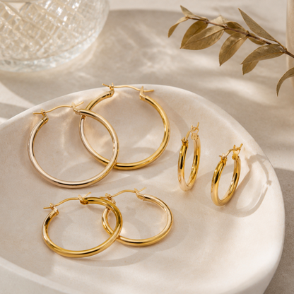 Irregular Novelty Earrings For Unisex, Crafted From 316 Stainless Steel With Surgical Steel And Electroplated 18K Real Gold Plating