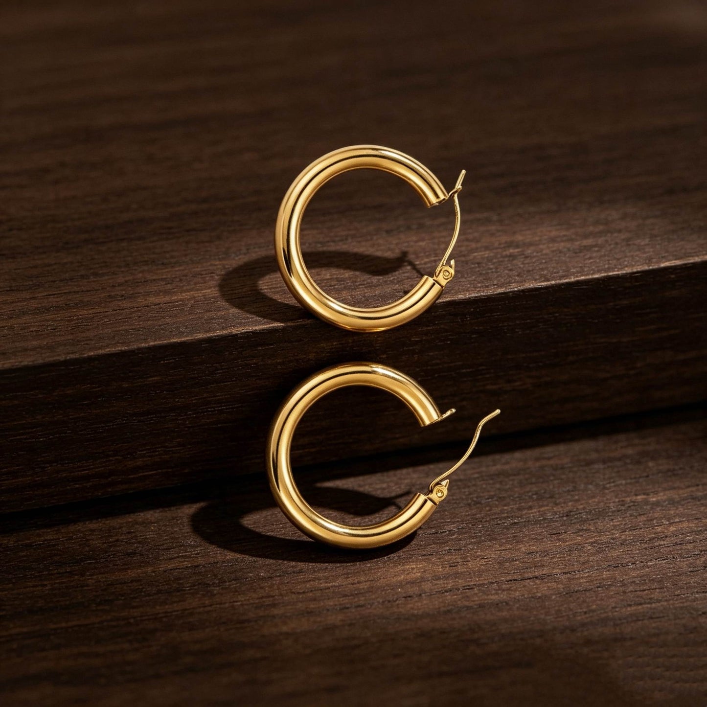Irregular Novelty Earrings For Unisex, Crafted From 316 Stainless Steel With Surgical Steel And Electroplated 18K Real Gold Plating