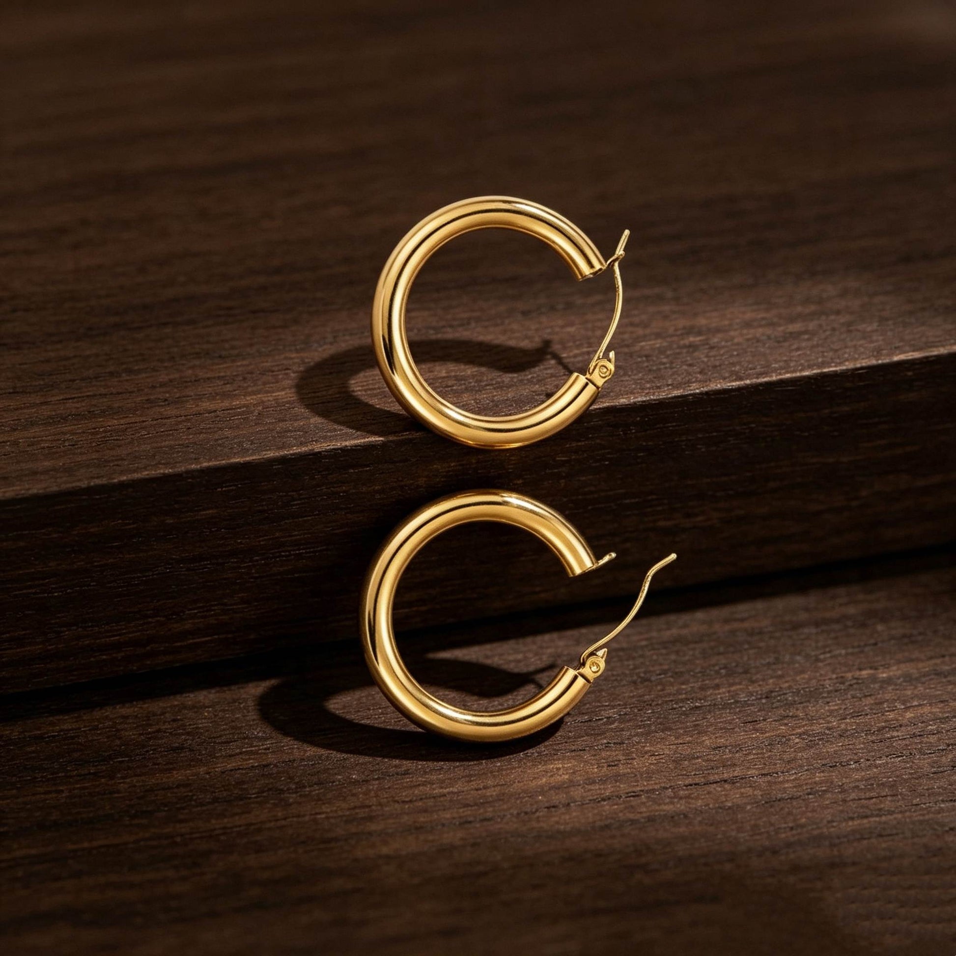 Irregular Novelty Earrings For Unisex, Crafted From 316 Stainless Steel With Surgical Steel And Electroplated 18K Real Gold Plating