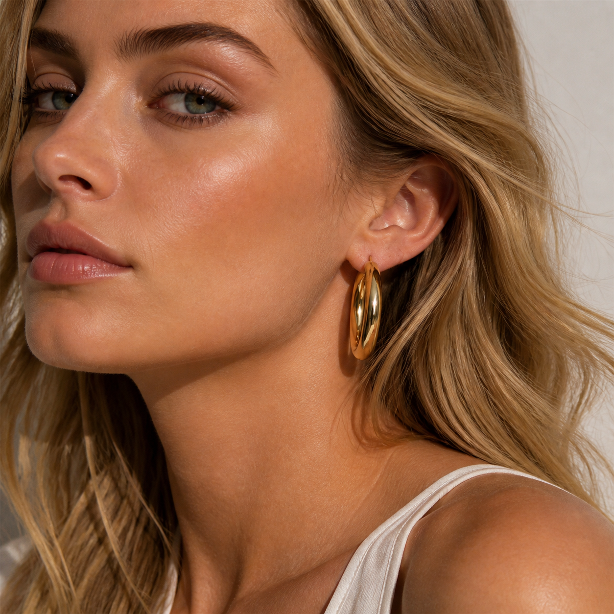 Irregular Novelty Earrings For Unisex, Crafted From 316 Stainless Steel With Surgical Steel And Electroplated 18K Real Gold Plating