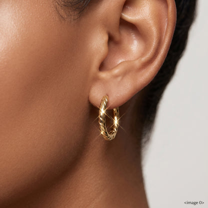 Basic Geometric CNC Titanium Steel Earrings For Women With KC Golden Electroplated Finish