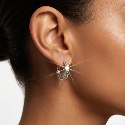 Basic Geometric CNC Titanium Steel Earrings For Women With KC Golden Electroplated Finish