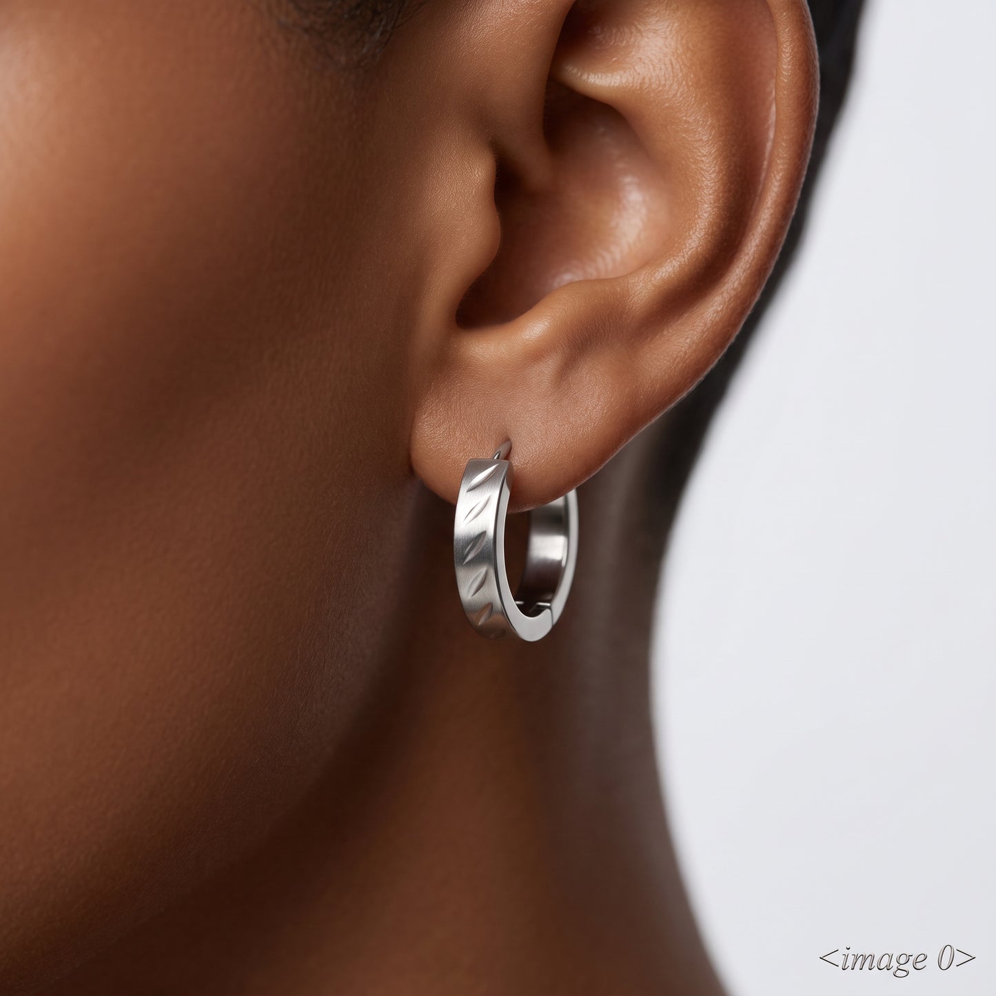 Basic Geometric CNC Titanium Steel Earrings For Women With KC Golden Electroplated Finish