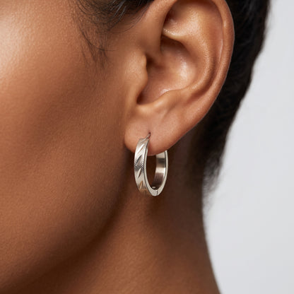 Basic Geometric CNC Titanium Steel Earrings For Women With KC Golden Electroplated Finish