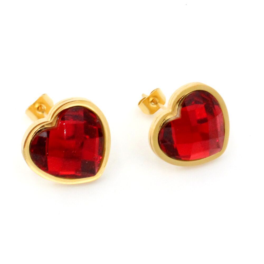 Heart Shape Jewelry Set In Simple Style With Electroplated Metal And Cable Chain, Available As 1 Set