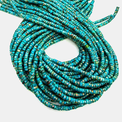 Natural Stone Printing Spacer Bars With October Birthstone Opal Inlay Featuring Cutting Craftsmanship In Blue Baroque Style