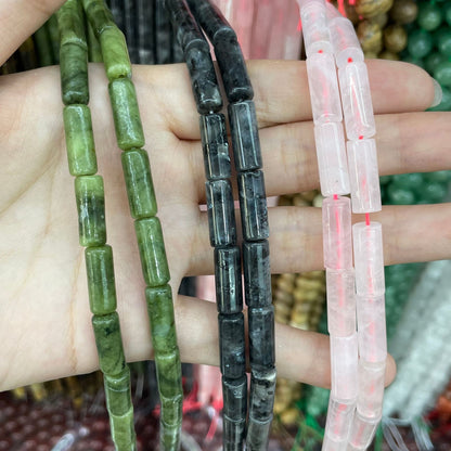 Natural Rose Quartz And Tiger Eye Beads, Polished 6 Mm Diameter Natural Stone For Jewelry Making In Natural Pink