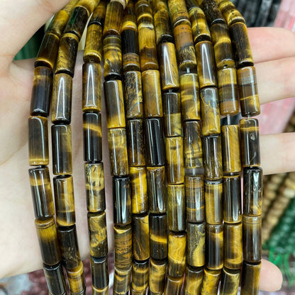 Natural Rose Quartz And Tiger Eye Beads, Polished 6 Mm Diameter Natural Stone For Jewelry Making In Natural Pink